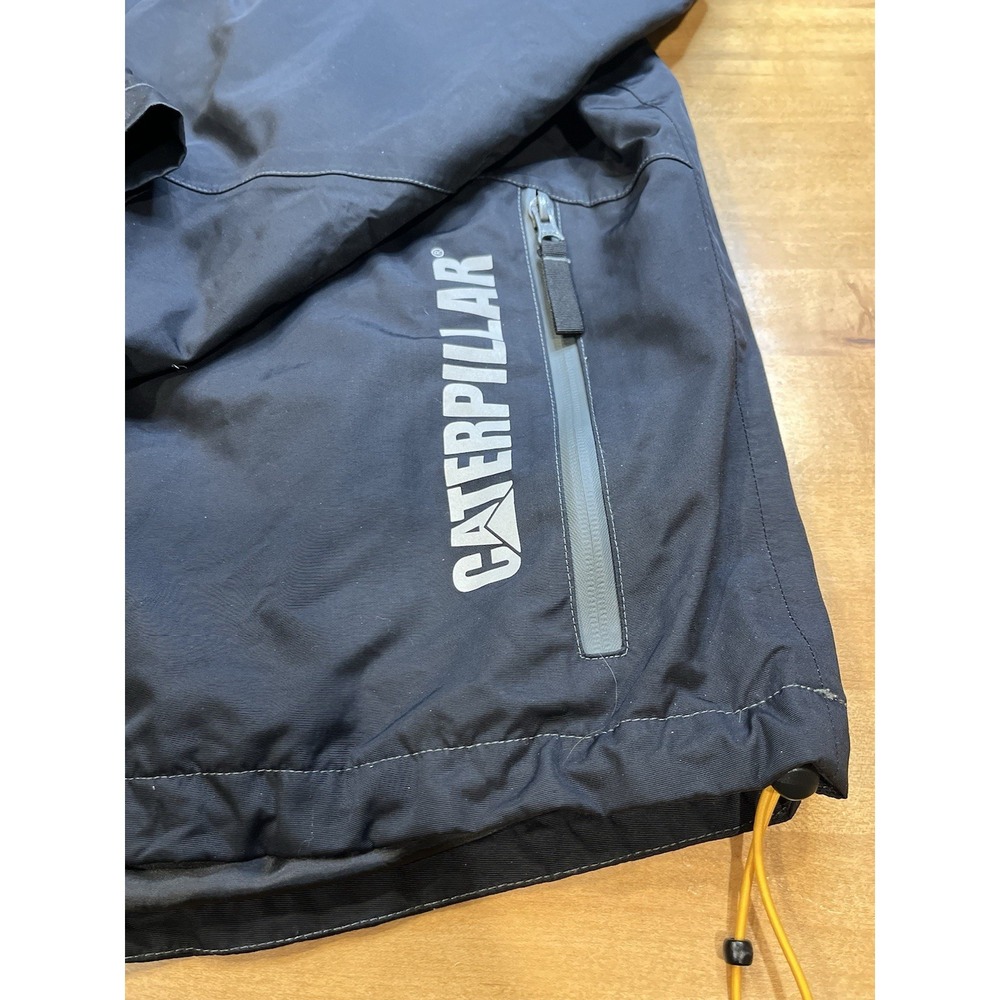 Caterpillar CAT Insulated Work Parka Mens XL Black No Hood - Picture 2 of 16